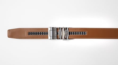 Full Grain Leather Ratchet Belt with Automatic Slide Buckle B34090