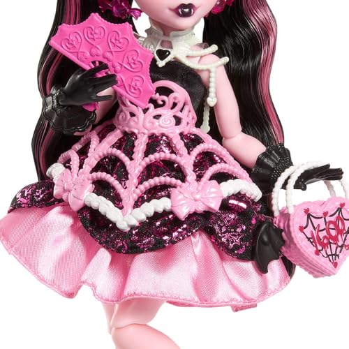 Frankie Stein Doll in Black Party Dress with Accessories T6172