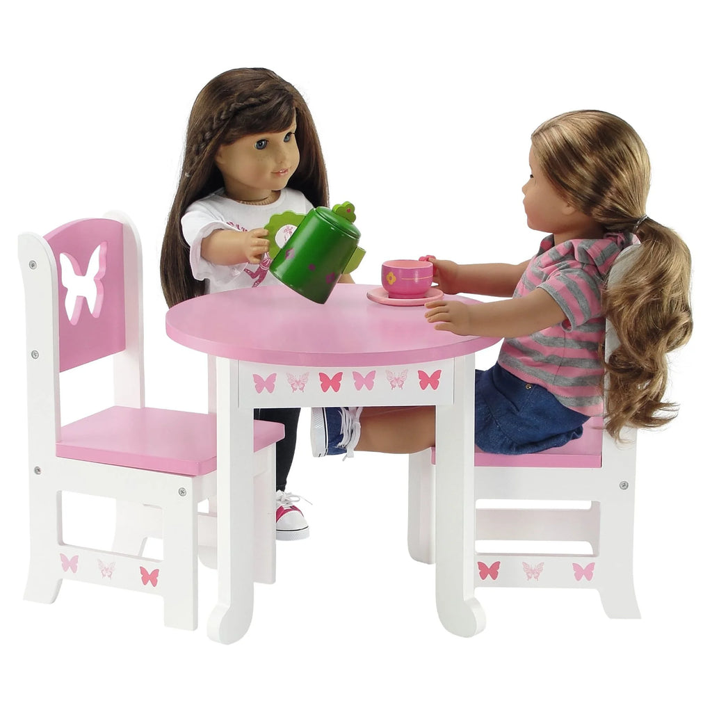 18 Inch Doll Table and 4 Chairs Kitchen Furniture Set P72462