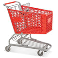 Large Plastic Shopping Cart Red Qty of 4 W4862