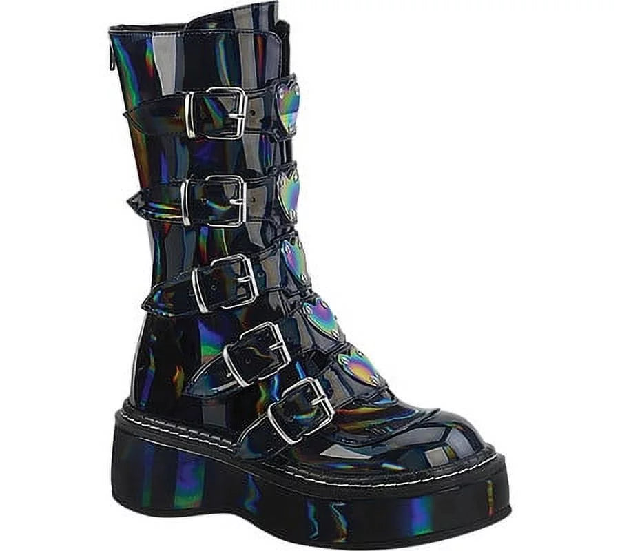 Platform Mid Calf Boot D934