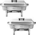 2 Packs 8 Quart Stainless Steel Chafing Dish E950