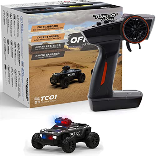 1:76 Scale Drift RC Car with Gyro Mini Full Proportional RTR 2.4GHZ Remote Control with 2 Replaceable Body Shell O5477
