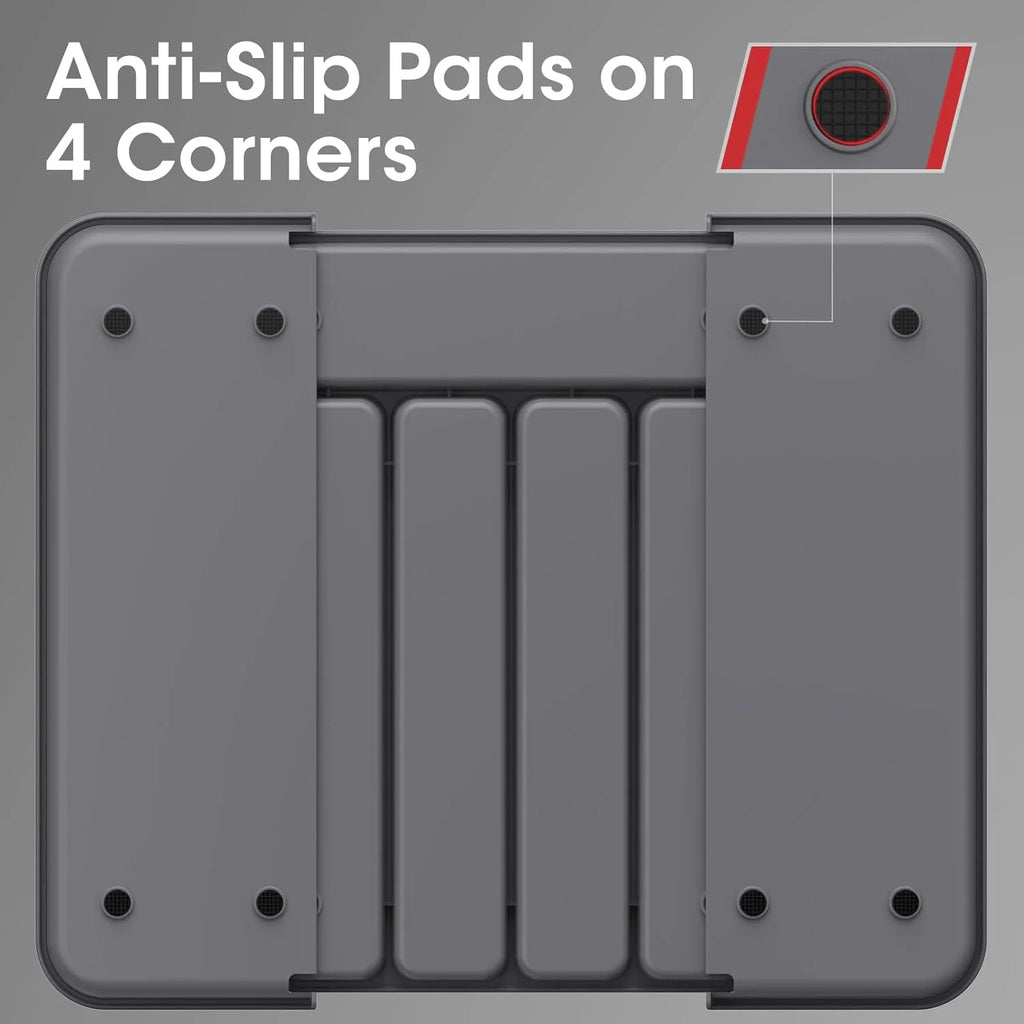 Grey Adjustable Kitchen Drawer Organizer C134100