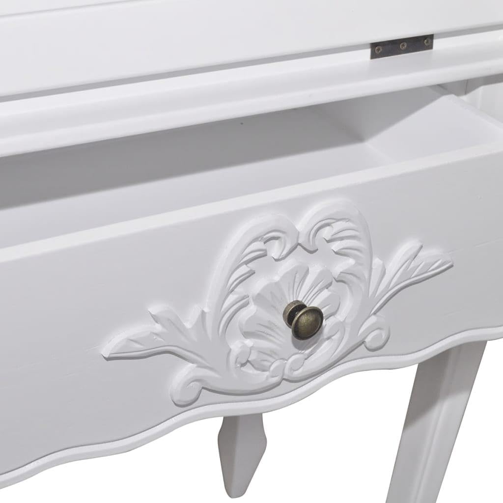 White Antique Secretary Desk G58261