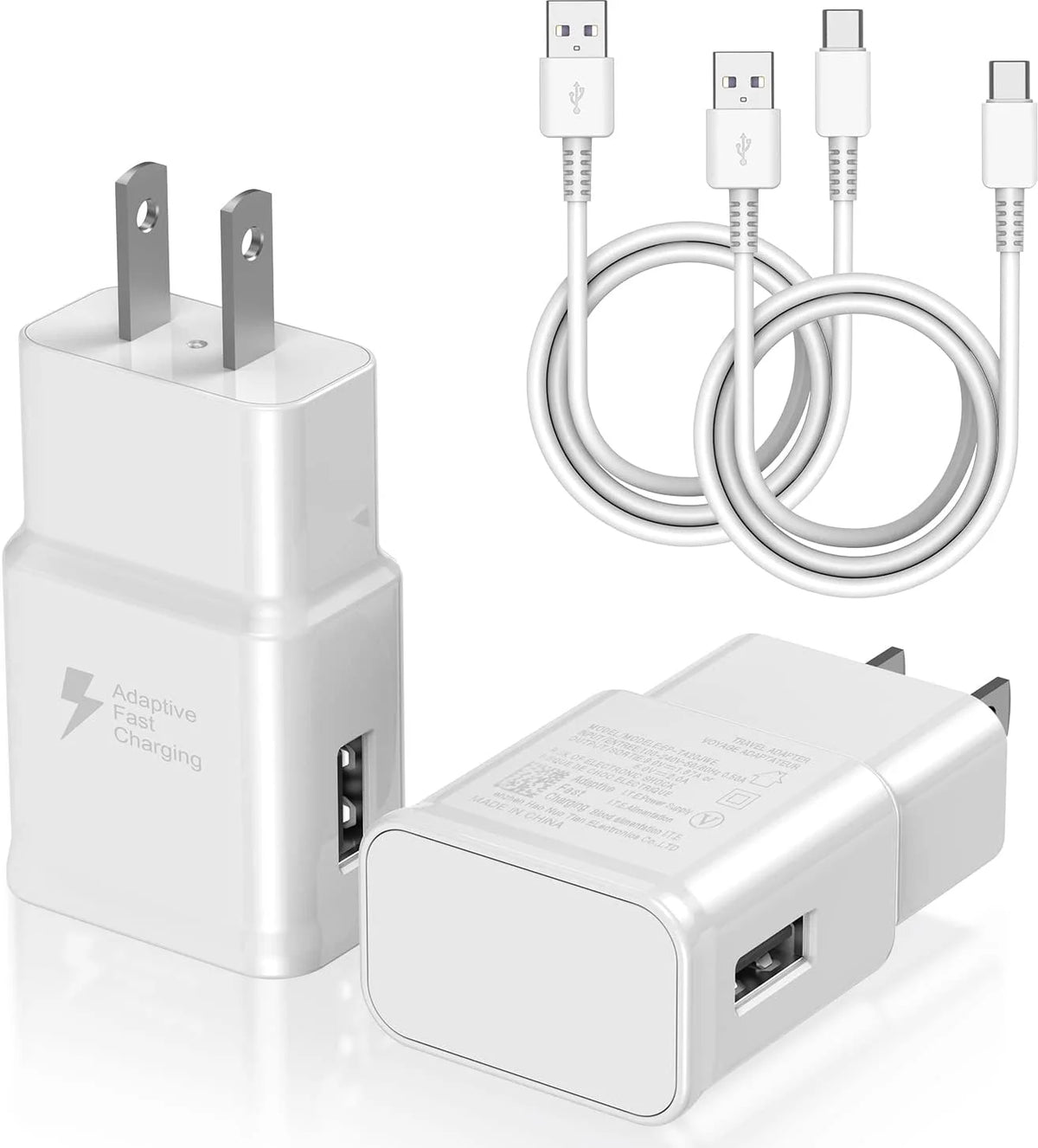 2 Pack USB C Wall Charger with 6ft Charging Cable M26630
