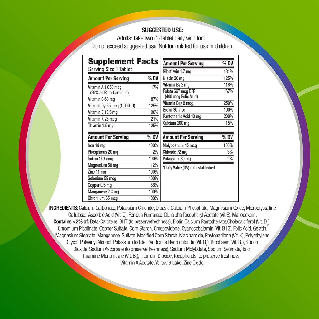 Multivitamin Supplement Tablets, 200 Count Q698