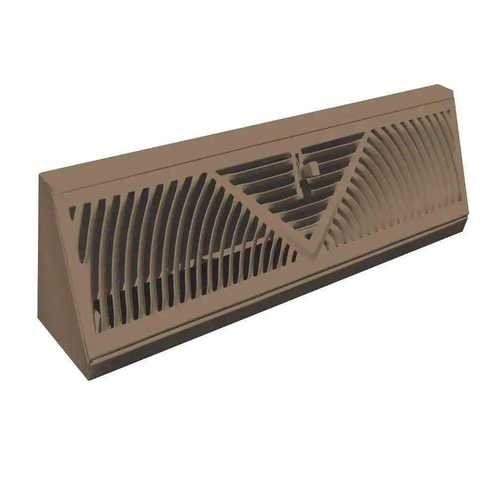 Steel Brown Baseboard Diffuser Supply P223