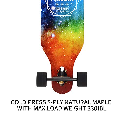 41 Inch Natural Maple Complete Skateboard Cruiser U1722