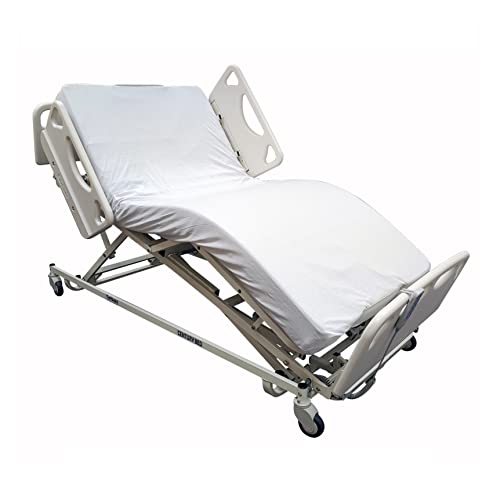 5 Function Full Electric Low Bed with High Density Foam Mattress & Half Rail Package (36" W x 80" L) P2666