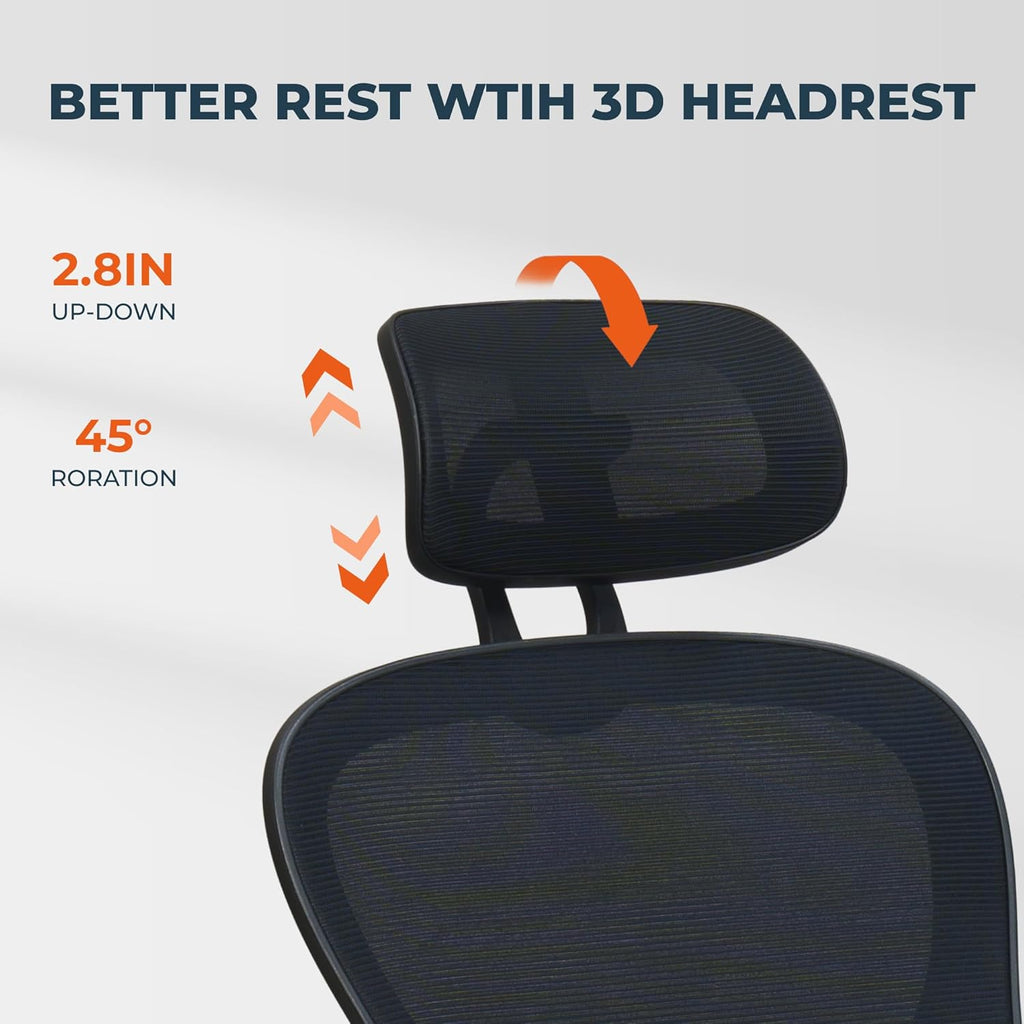 High Back Mesh Office Chair with Adjustable Lumbar Support A54023