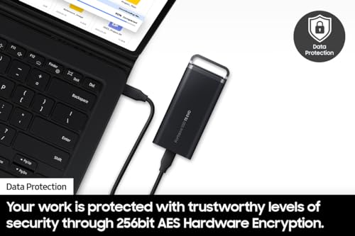 2TB Portable External Solid State Drive, Black S22753