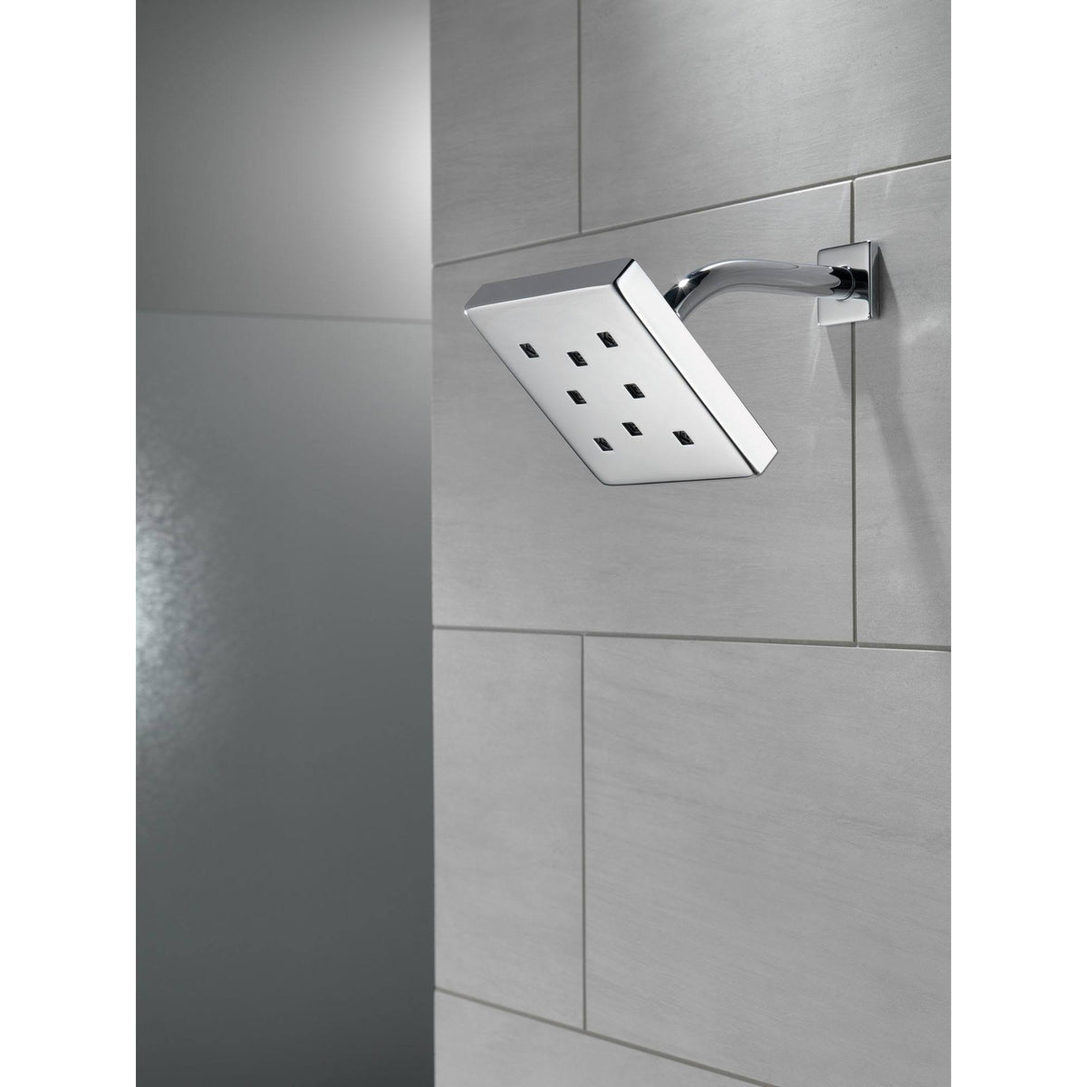 Metal Raincan Shower Head Chrome P9173