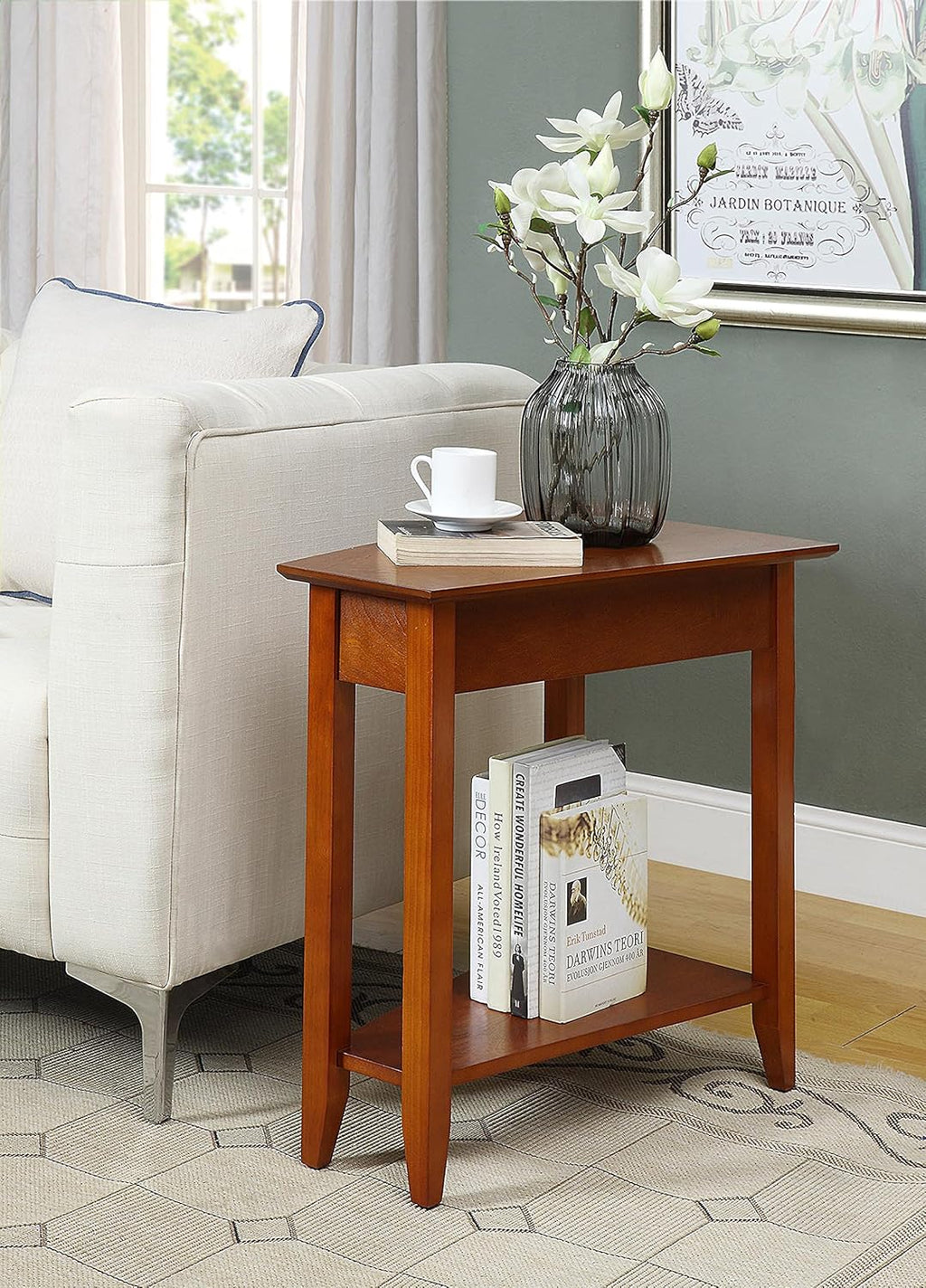 Cherry Wedge End Table C974