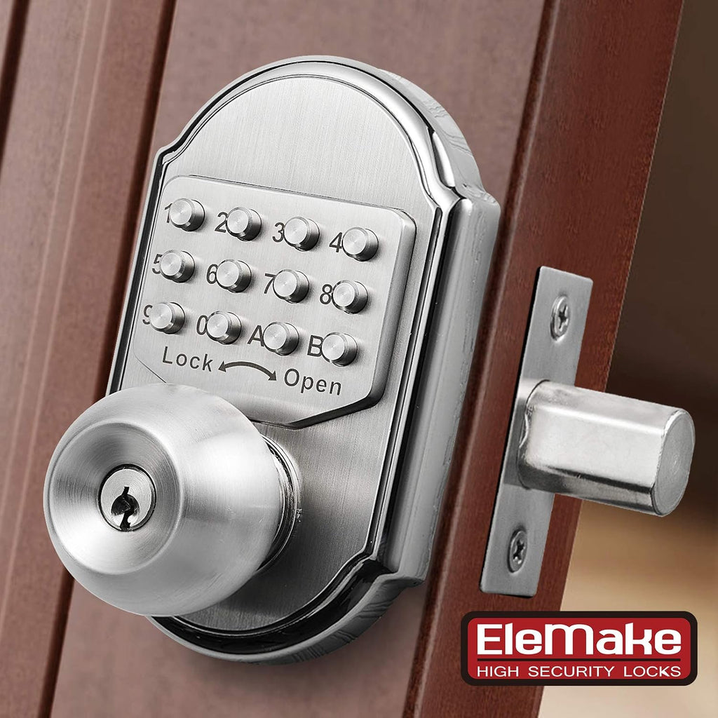 Keyless Entry Door Lock Deadbolt Keypad Mechanical Stainless Steel V306