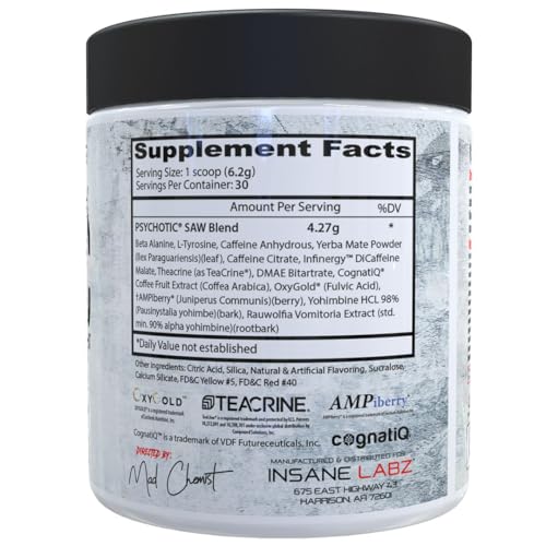 30 Srvgs Fruit Punch Pre Workout Powder U722
