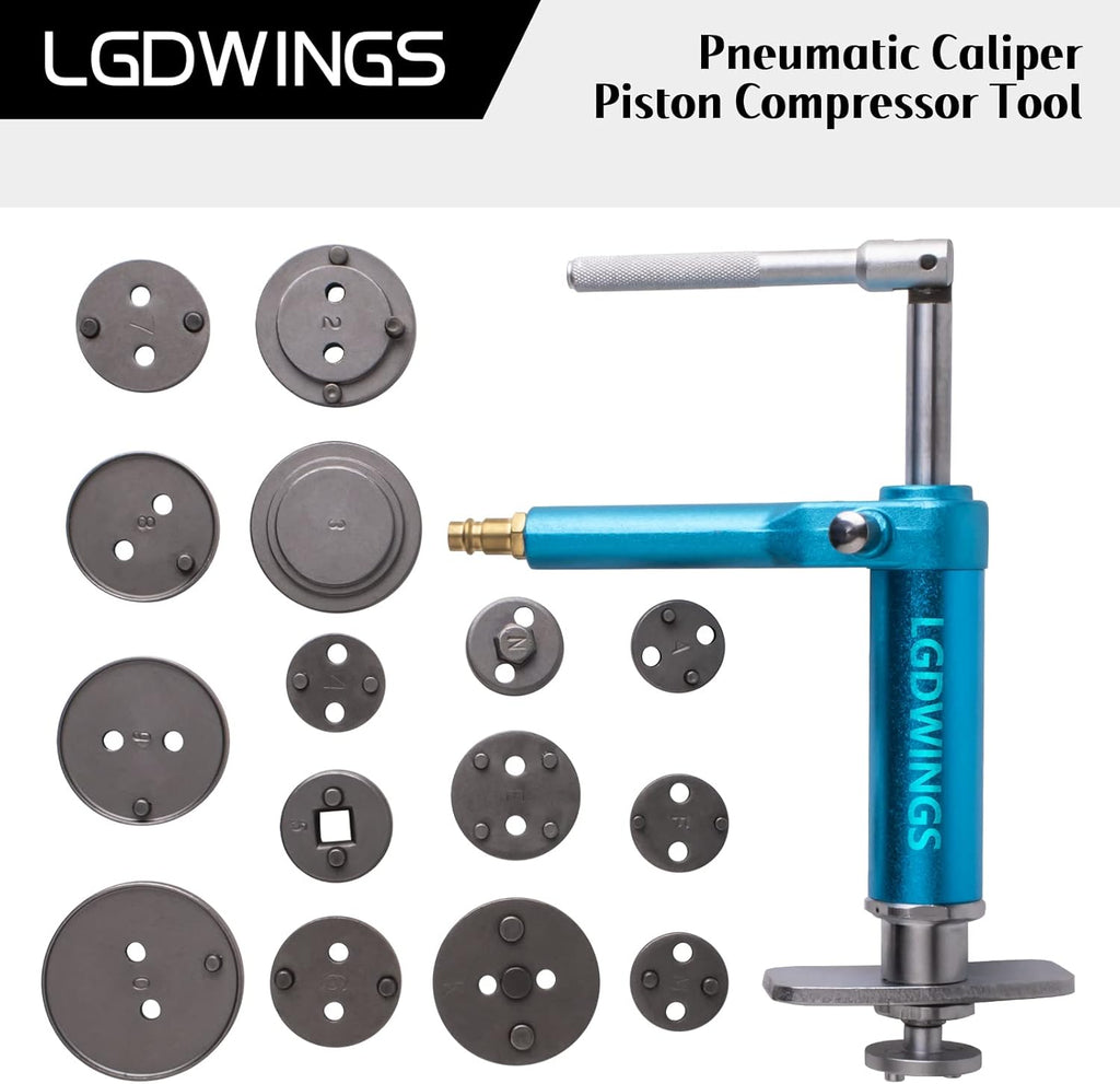 Air Powered Disc Brake Caliper Wind Back Tool Kit 16PCS R643