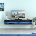 Wall Mounted LED TV Stand with Cabinet and Cable Management for 80 Inch TV A259910