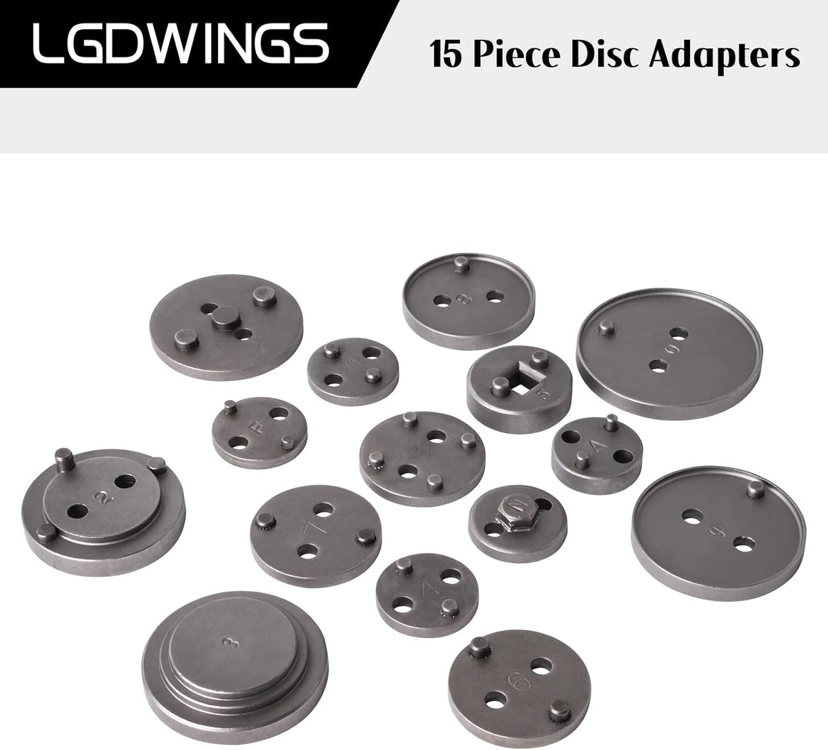 Air Powered Disc Brake Caliper Wind Back Tool Kit 16PCS R643