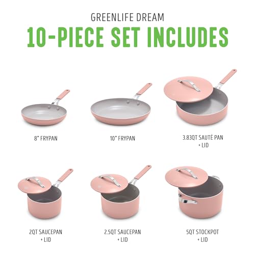 10-Piece Ceramic Nonstick Cookware Set V804670