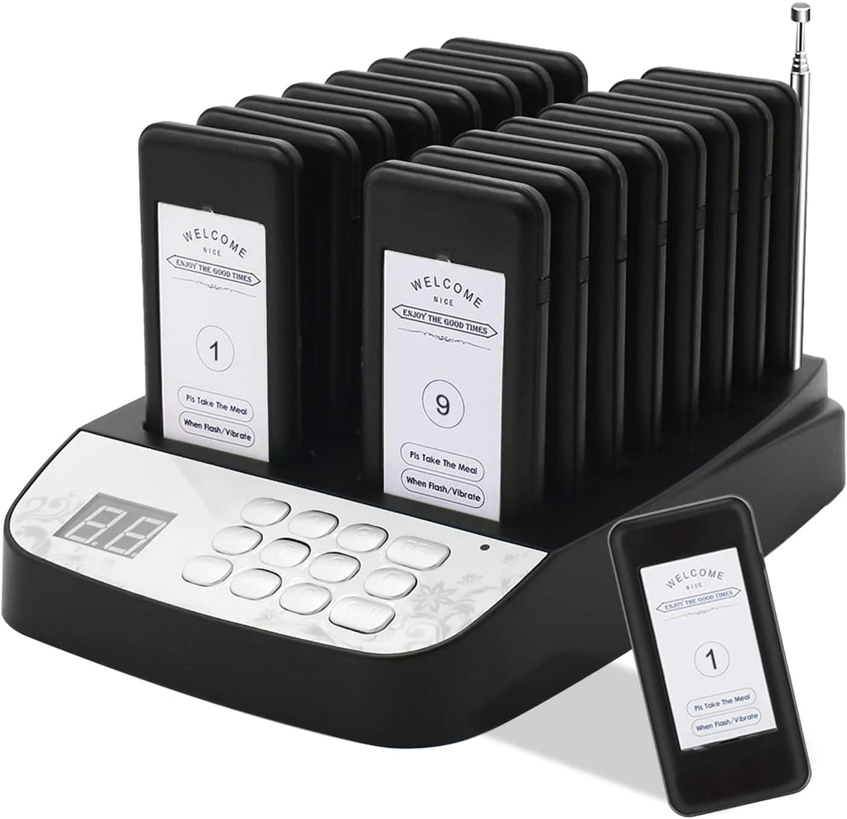 Wireless Restaurant Pager System with Vibration C39802