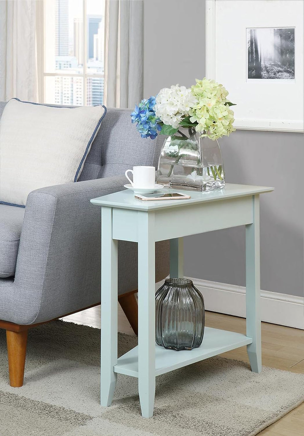 Cherry Wedge End Table C974