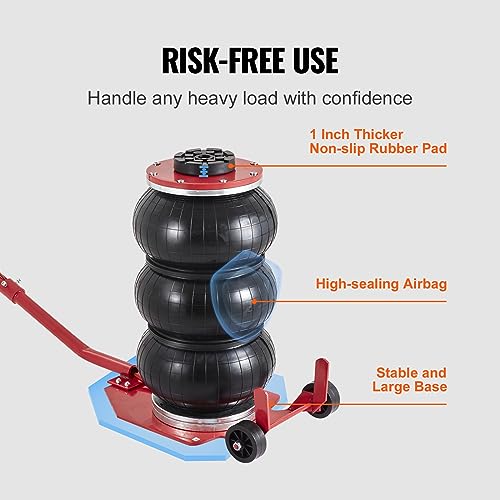 3 Ton Triple Bag Air Jack with Six Steel Pipes Y643514
