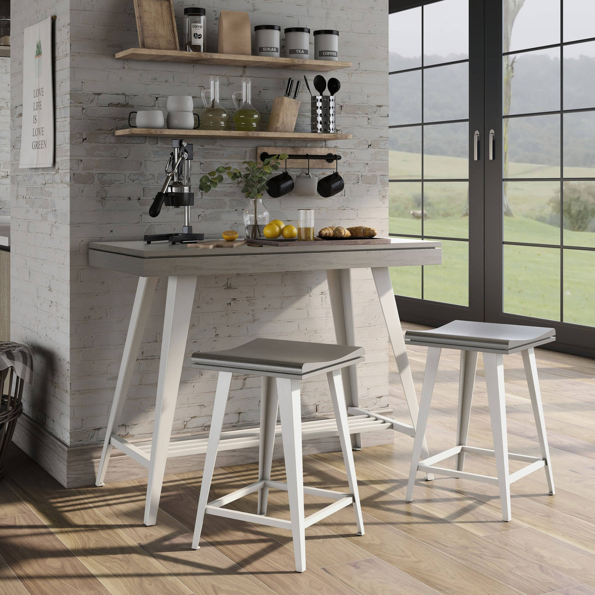 3-Piece 47-Inch Counter Height Table Set X4284