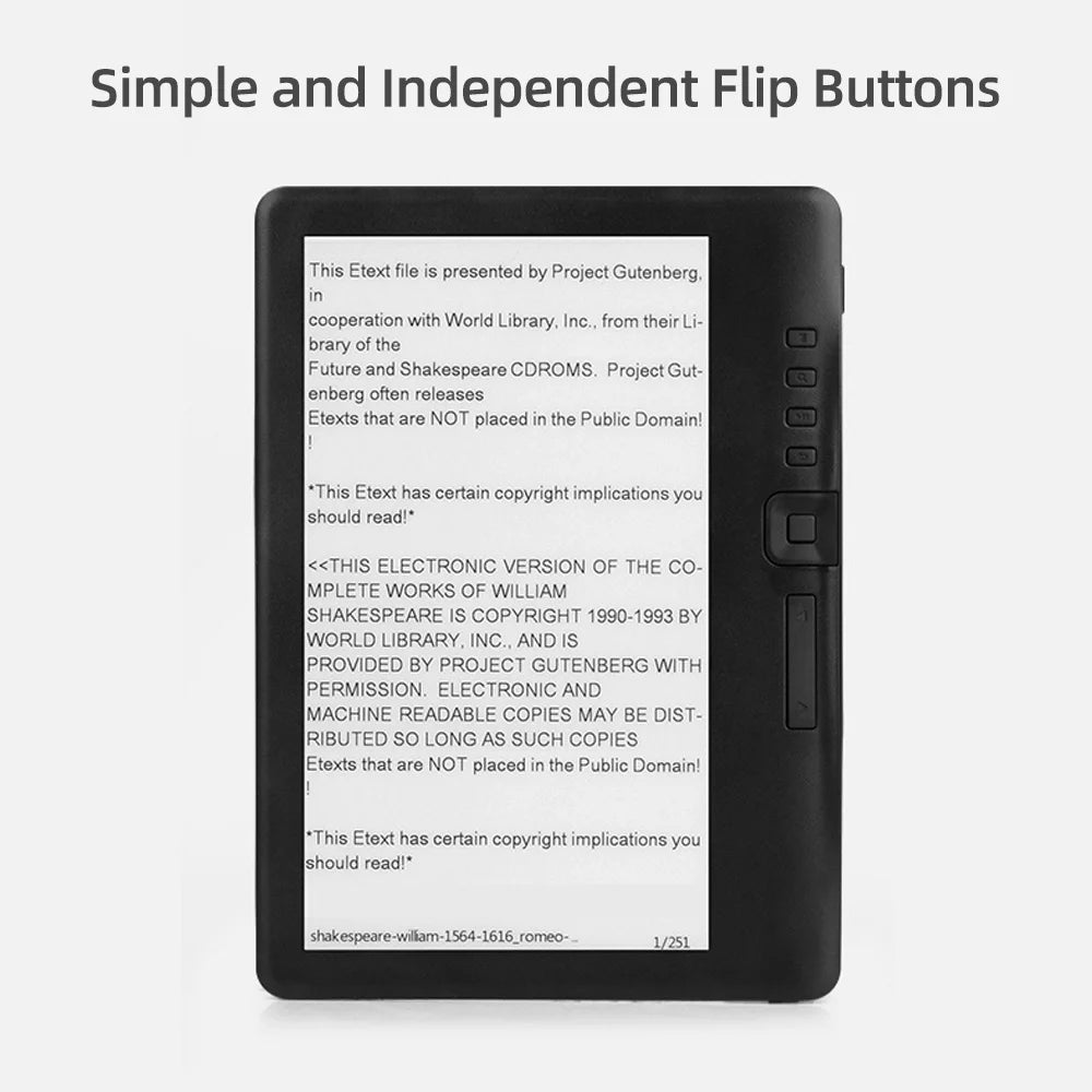 7 inch E-book Reader with 8GB Memory Q25272