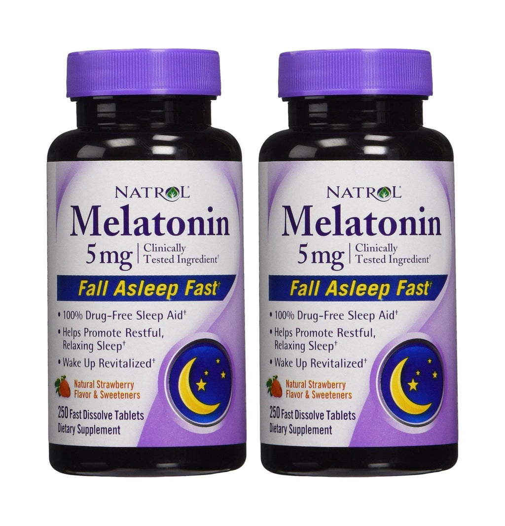 Melatonin 5 mg Strawberry Flavor 250 Fast Dissolve Tablets P4321