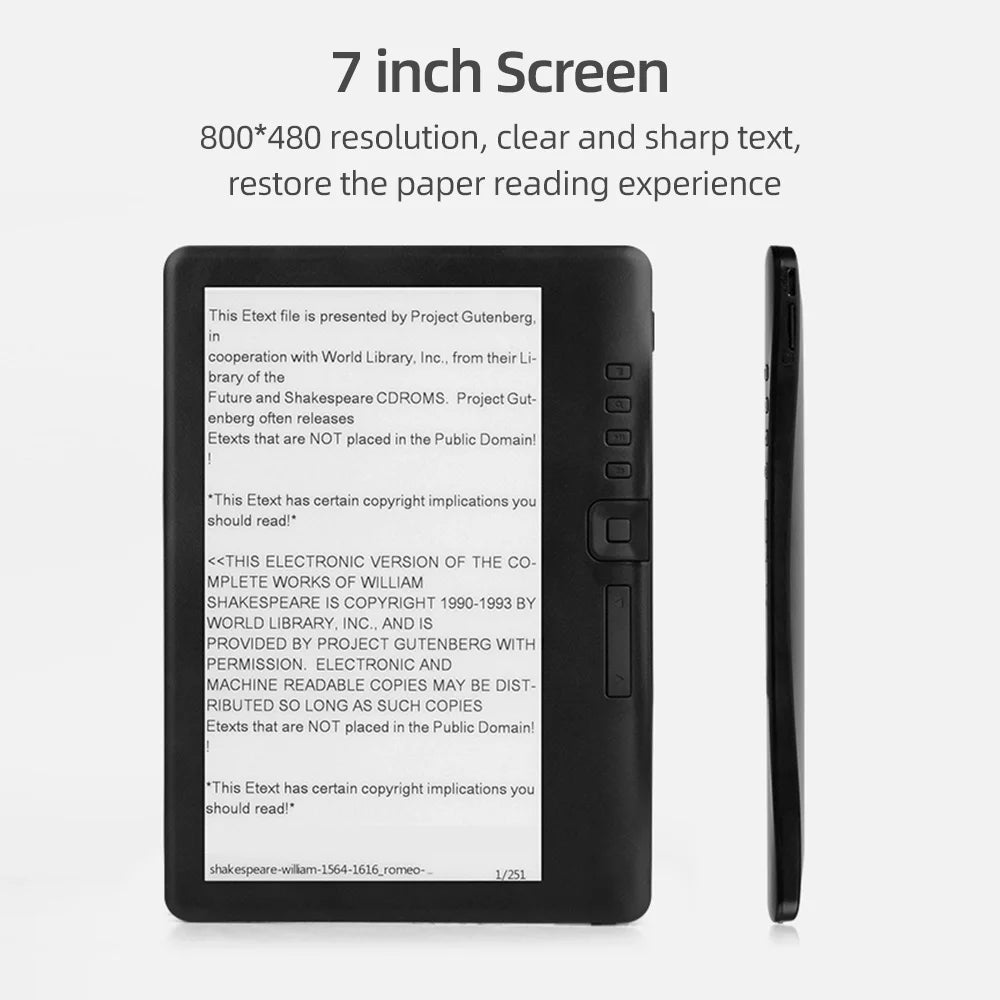 7 inch E-book Reader with 8GB Memory Q25272