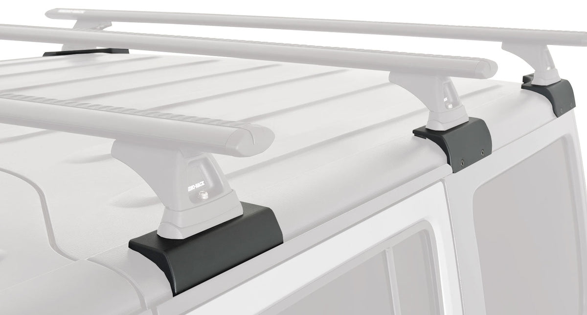 Black 3 Bar Roof Rack for Jeep Wrangler JK 4dr SUV Hard Top J173