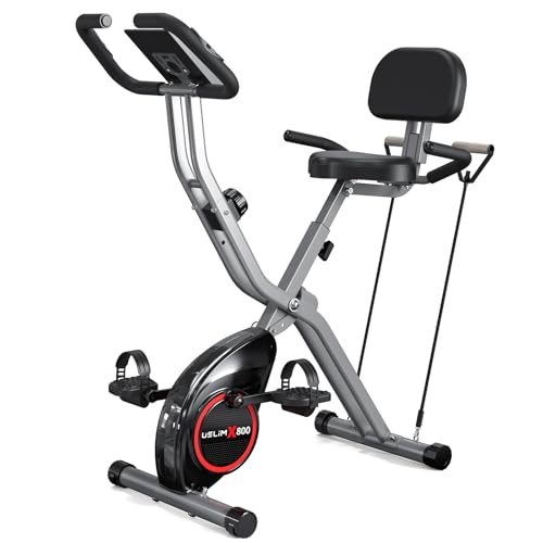 5 IN 1 Foldable Exercise Bike with 16-Level Magnetic Resistance H9167