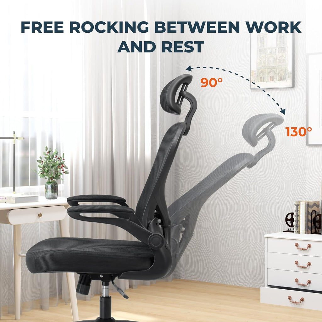 High Back Mesh Office Chair with Adjustable Lumbar Support A54023
