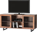 Gray Oak TV Cabinet with Mesh Doors I509