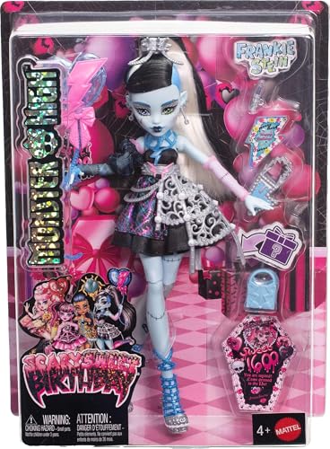 Frankie Stein Doll in Black Party Dress with Accessories T6172