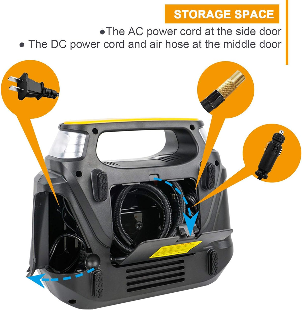Portable AC/DC Digital Air Compressor Tire Inflator L808919