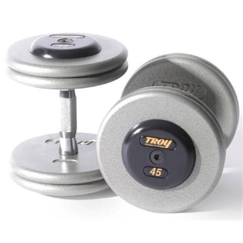 60 lb Fixed Dumbbells with Gray Plates V17736