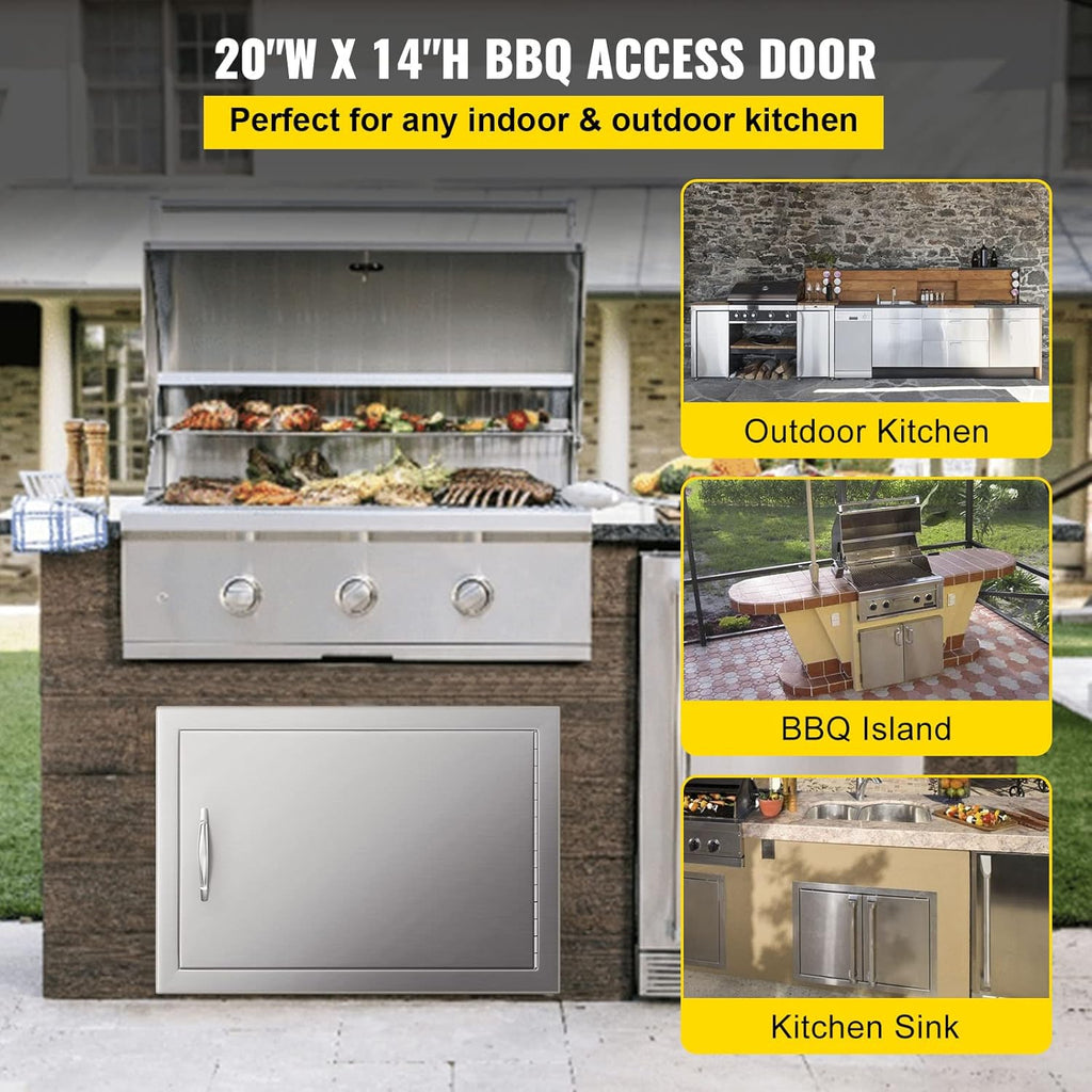 Stainless Steel BBQ Access Door 20W x 14H Inch H675