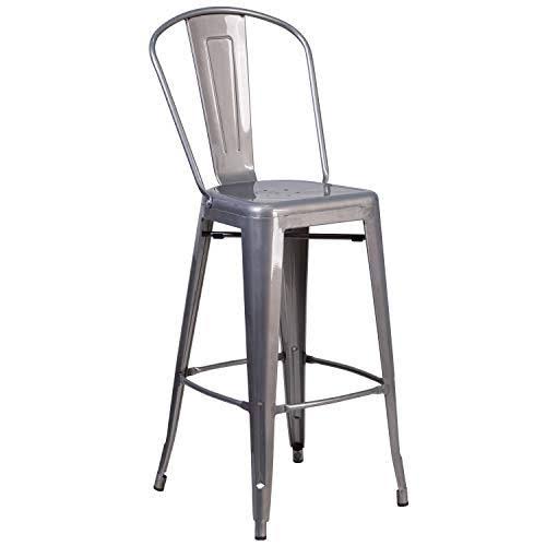 4 Pk 30'' High Indoor Barstool with Back A697554