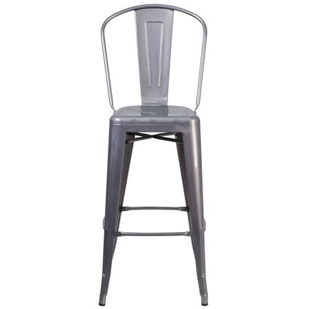 4 Pk 30'' High Indoor Barstool with Back A697554