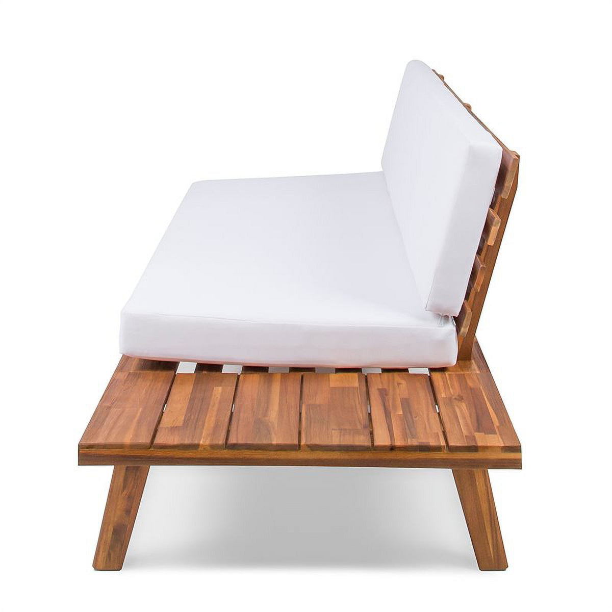 White 4-piece Wood Outdoor Sectional Sofa Set N329