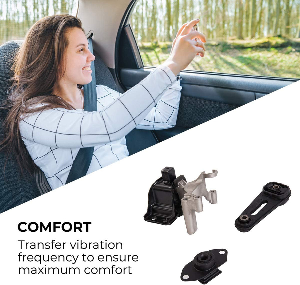Engine Motor Mount Set Pack of 2 B105