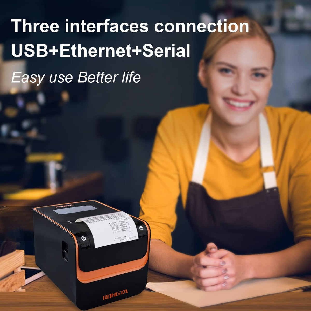 Commercial Direct Thermal Receipt Printer 80MM with Auto Cutter G478
