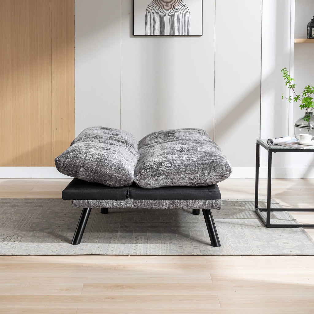 Convertible Sofa Bed Adjustable Lounge Couch with Metal Legs I29984