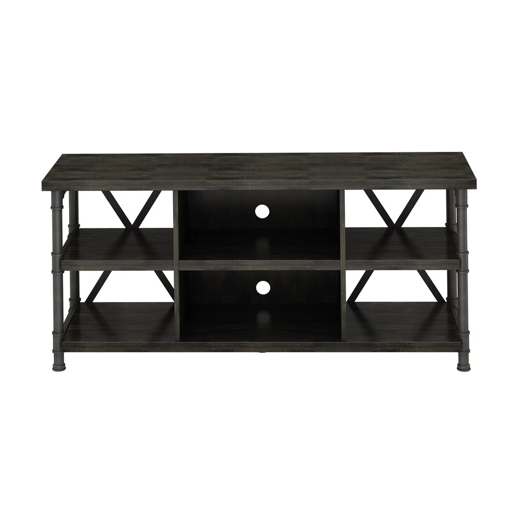 Industrial TV Stand with Metal Pipe Frame D680