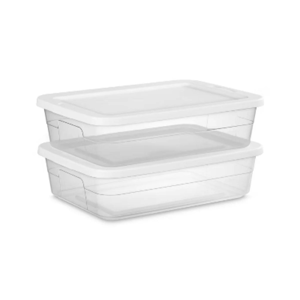 Clear 28 Quart Under Bed Storage Container with Lid N670920