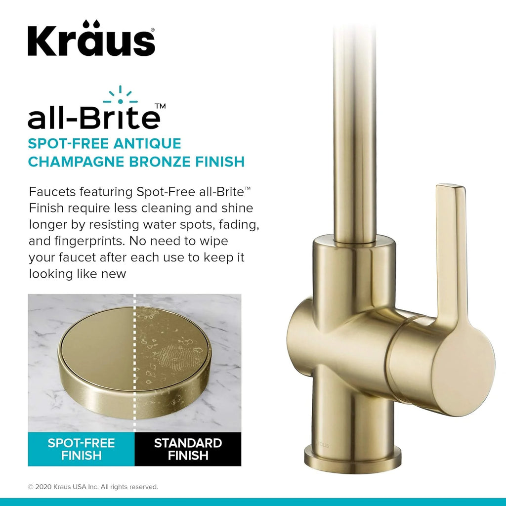Antique Champagne Bronze Kitchen Faucet J69200