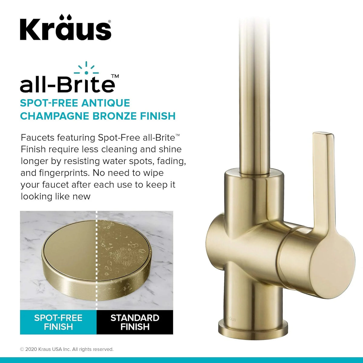 Antique Champagne Bronze Kitchen Faucet J69200