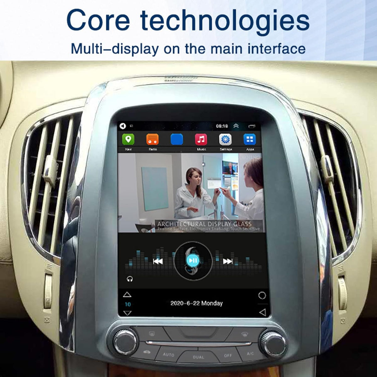 9.7in WiFi Car Radio Stereo Video Player A250
